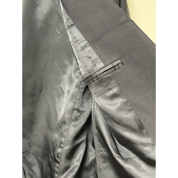 CLUB MONACO New York Black One Button Wool Blazer, Sz 10 - Picture 3 of 6